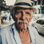 pexels-photo-1933873-1933873 Portrait of an elderly man wearing a hat and smoking in São Paulo's streets, Brazil.